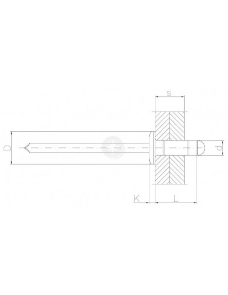 Nit Zrywalny Multigrip Alu Stal Z Bem P Askim X Szt