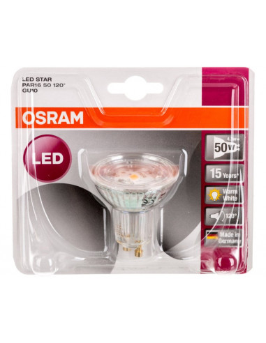 Żarówka LED STAR PAR16 4,3W-50W/827...