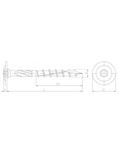 Wkręt ciesielski z łbem...