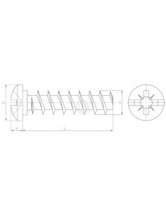 Wkręt Euro z łbem walcowym...