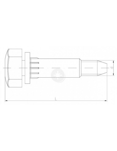 Zestaw: stopka z mufą M6x15 6.0 x 15...
