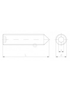 Wkręt dociskowy z końcem...