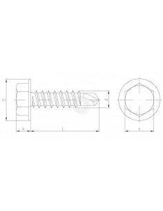 Wkręt do blach samowiercący...
