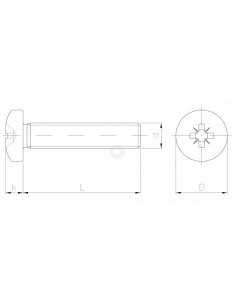 Wkręt metryczny z łbem...