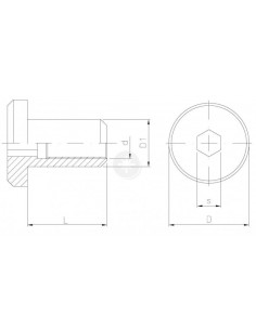 Nakrętka Ericsona z łbem...