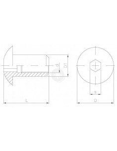 Nakrętka Ericsona z łbem...