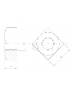 Nakrętka kwadratowa M6 x...