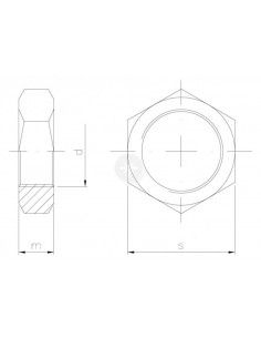 Nakrętka 6-kątna niska z...