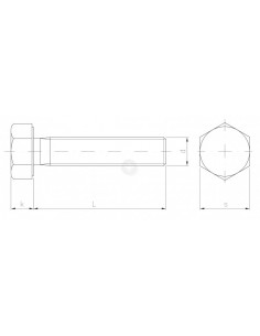 Śruba z łbem 6-kątnym z...