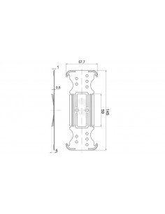 Łącznik krzyżowy płaski...