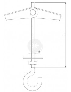 Zawiesie sufitowe z hakiem...