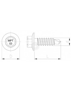 Wkręt samowiercący ze...
