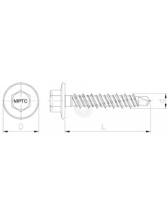 Wkręt samowiercący ze...