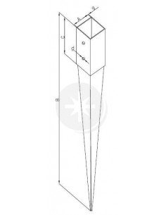 Podstawa słupa wbijana 101...