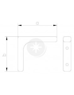 Wspornik meblowy 100 x 100...