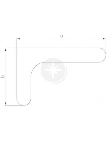 Wspornik meblowy z plastikową osłoną...