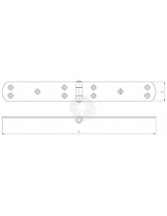 Zawias francuski 200 x 33...