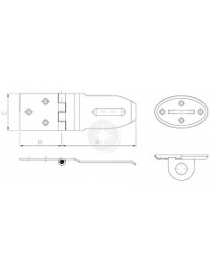 Zawias z zamknięciem prosty...