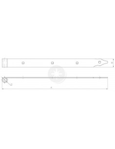 Zawias pasowy 800 x 40 /10szt.