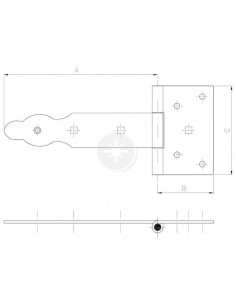 Zawias bramkowy ozdobny 350...