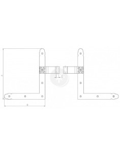 Zawias narożnikowy prosty...