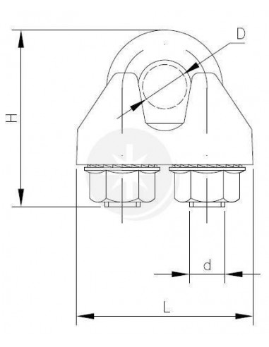 Zacisk do lin 11 x 36 /50szt.