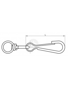 Spinacz łańcucha z okrętką...