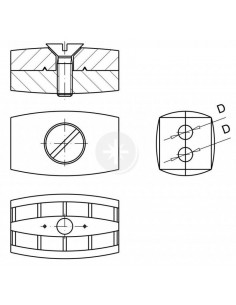 Zacisk siodełkowy 2 /50szt.