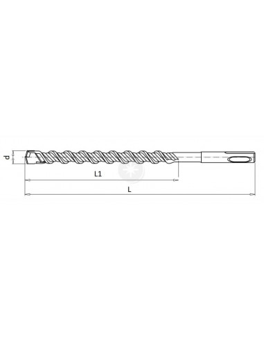 Wiertło SDS-plus 12.0 x 360 /1szt.