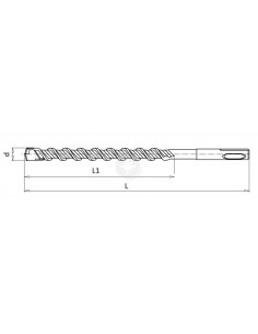 Wiertło SDS-plus 10.0 x 160...