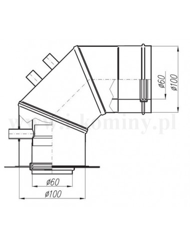 Komin Współśrodkowy Kształtka Kolano...