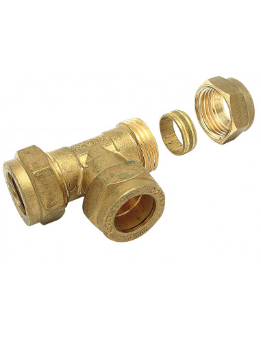 Kształtka Miedź Zaciskowa Trójnik 18...