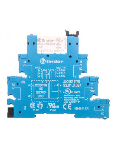 Przekaźnikowy moduł sprzegający 1P 6A...