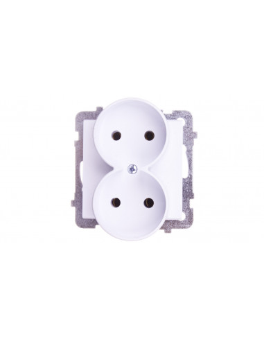 SONATA Gniazdo podwójne b/u białe...