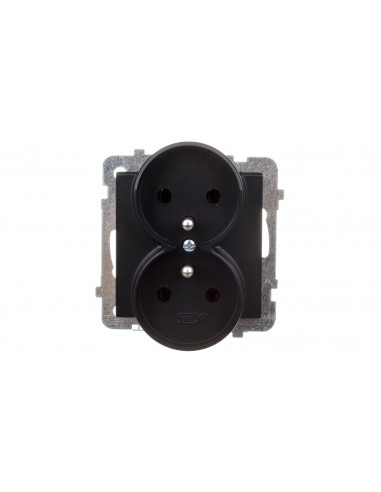 SONATA Gniazdo podwójne z/u czarny...