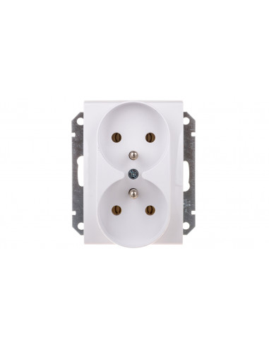 Sedna Gniazdo podwójne z/u 16A białe...