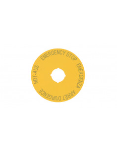 Tabliczka opisowa żółta...