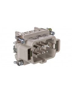 Wkład złącza 6P+PE męski...