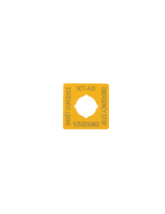 Tabliczka opisowa żółta...