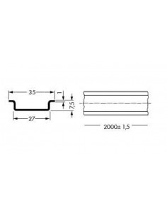 Szyna montażowa 35x7,5 2m... 2