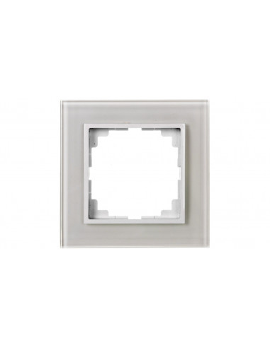 Sentia Ramka pojedyncza szklana biała...