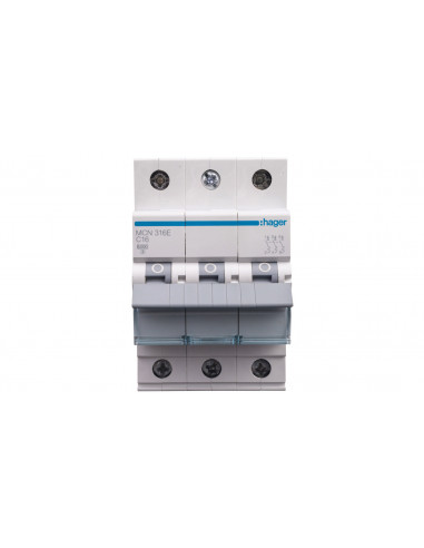Wyłącznik nadprądowy 3P C 16A 6kA AC...
