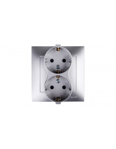 Simon 54 Gniazdo podwójne SCHUKO z/u...