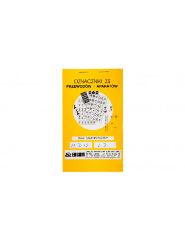Znaki samoprzylepne ZS D12/L3...