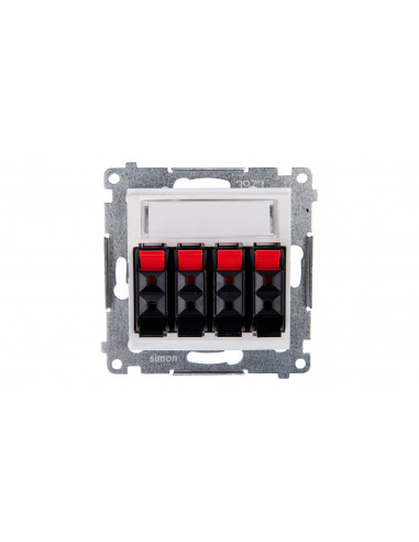 Simon 54 Gniazdo głośnikowe poczwórne...