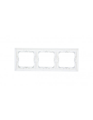 VALENA Ramka potrójna pozioma srebro...