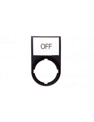 Tabliczka opisowa OFF 50x30mm czarna...