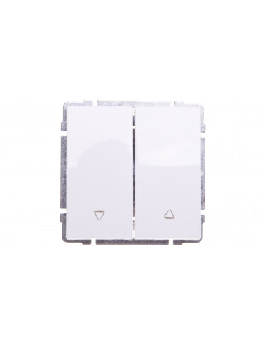 KOS66 Przycisk żaluzjowy biały 660418