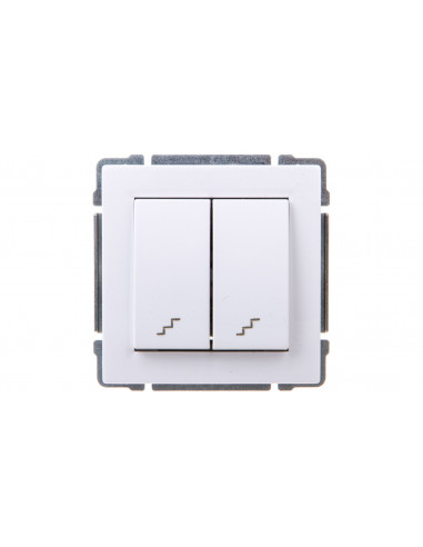 KOS66 Łącznik schodowy podwójny biały...