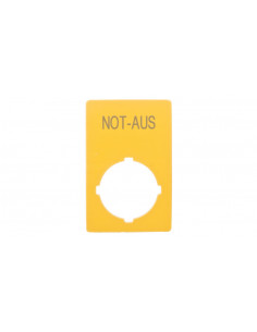 Tabliczka opisowa żółta...